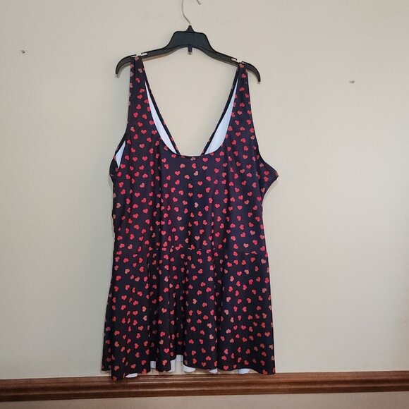 SHEIN Heart Pattern Tankini Summer Beach Size 4XL NWOT - Picture 8 of 11